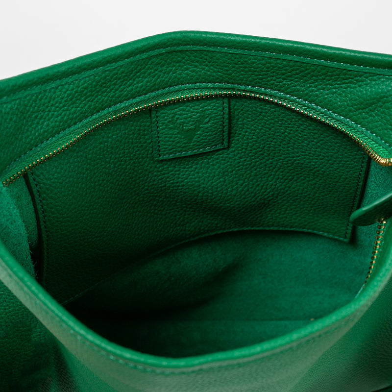 Kelly Green Leather Sayre Sling--Preorder 4/30 Delivery