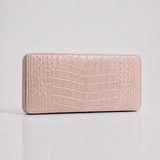 The Box Clutch: Crocodile Embossed