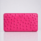 The Box Clutch: Ostrich Embossed