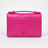 The Top Handle: Crocodile Embossed