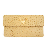 Foldover Clutch Ostrich--Special Order