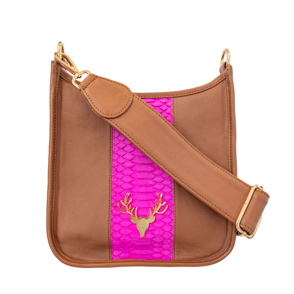 Leather and Python Sayre Sling Mini