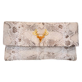 Python Foldover Clutch--In Stock Colors