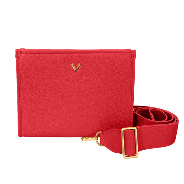 Red Carrie Convertible Clutch--Final Sale