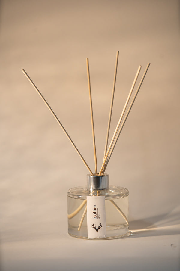 Leather Scented Reed Diffuser