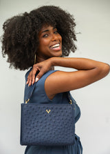 Carrie Convertible Clutch Ostrich--Special Order Colors