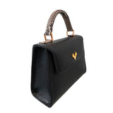 Jessica Mini Leather and Python Top Handle--Special Order Colors