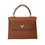 Jessica Mini Leather and Python Top Handle--In Stock Colors