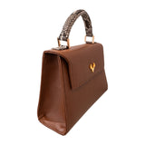 Jessica Mini Leather and Python Top Handle--In Stock Colors