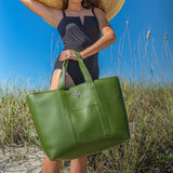 Olive Leather Large Riomar--Final Sale