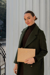 Carrie Convertible Clutch Ostrich--Special Order Colors