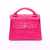 Jessica Mini Ostrich Top Handle