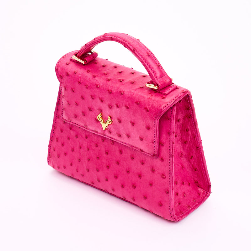 Jessica Mini Ostrich Top Handle
