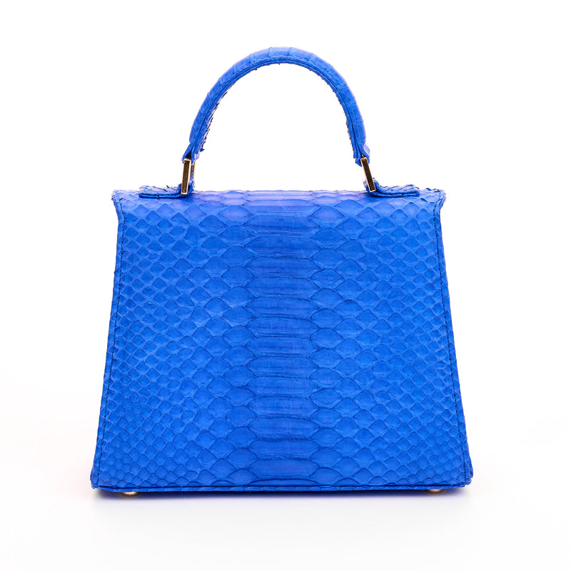 Jessica Mini Python Top Handle