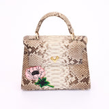 Jessica Mini Python Top Handle