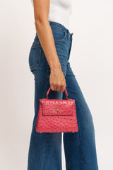 Jessica Mini Ostrich Top Handle