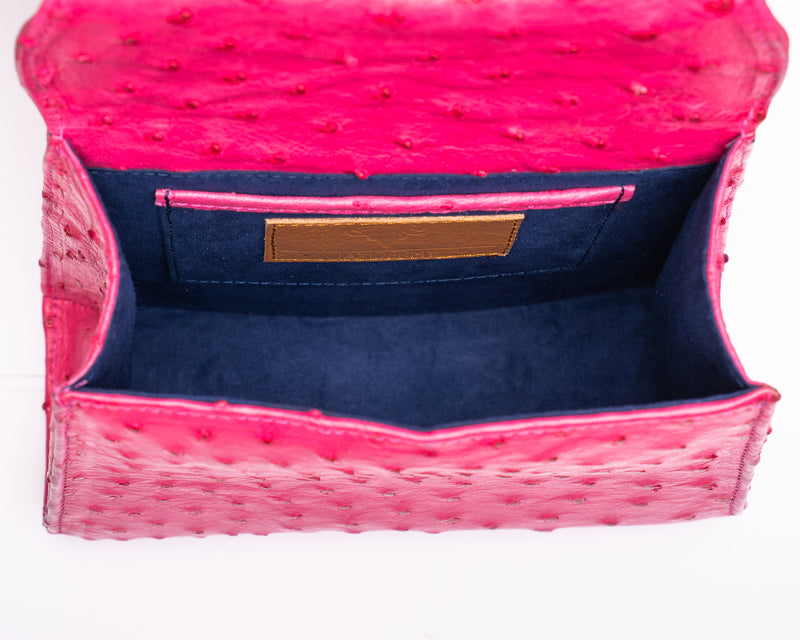 Jessica Mini Ostrich Top Handle