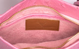Ostrich Zippy Clutch Bubblegum