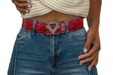 Red Python Logo Belt Size XS **
