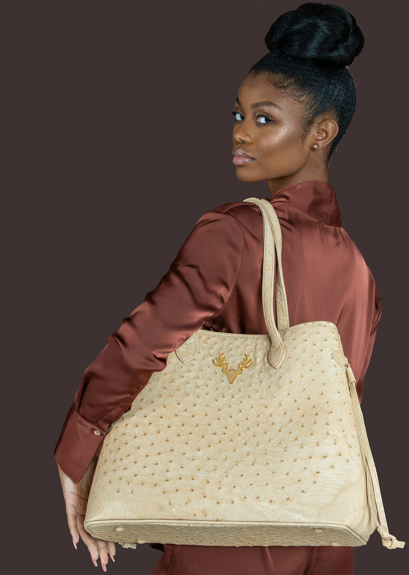 Large Liz Tote Ostrich--Special Order Colors