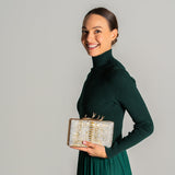 Python Antler Box Clutch--In Stock Colors