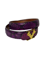 Purple Python Logo Belt Size Medium **