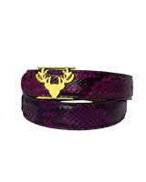Purple Python Logo Belt Size Medium **