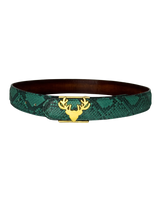 Emerald Python Logo Belt Size XS **
