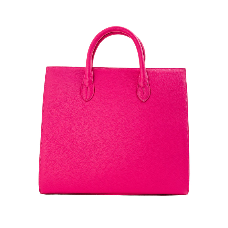 Hot Pink Leather Amy Tote--Flash Sale