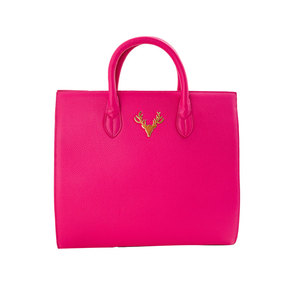 Hot Pink Leather Amy Tote--Flash Sale