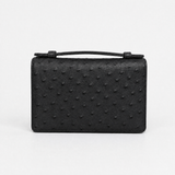 The Top Handle: Ostrich Embossed