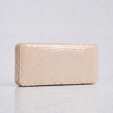 The Box Clutch: Lizard Embossed