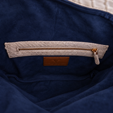 Natural Speckled Python Foldover Clutch--In Stock