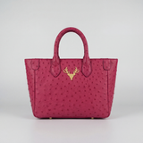 Ostrich Midi Mackie Tote--Special Order