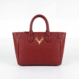 Ostrich Midi Mackie Tote--Special Order