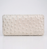 The Box Clutch: Ostrich Embossed