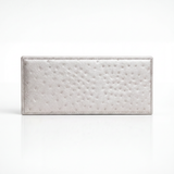 The Slim Clutch: Ostrich Embossed