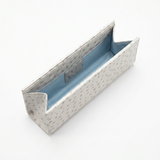 The Slim Clutch: Ostrich Embossed