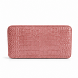 The Box Clutch: Crocodile Embossed