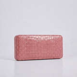 The Box Clutch: Crocodile Embossed