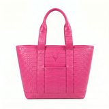 The Riomar Tote Medium: Crocodile Embossed