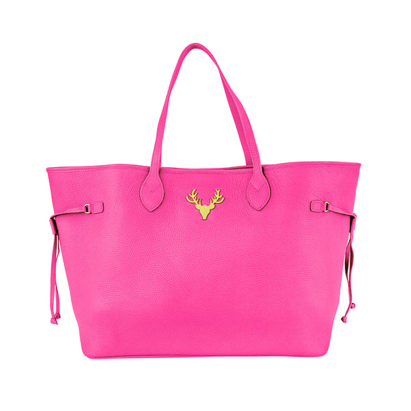 Hot Pink Leather Liz Tote--Flash Sale