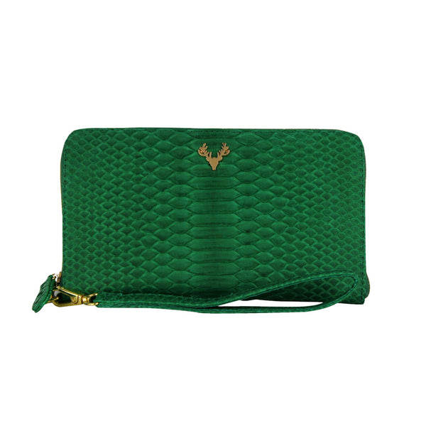 Emerald Green Python Maggie Wallet--Final Sale